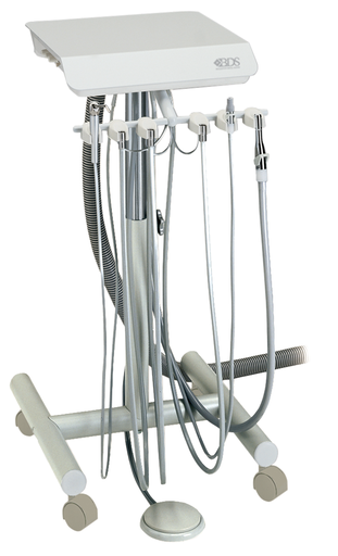 [S-4150] Beaverstate S-4150 Three Handpiece Doctor's Cart w/Vacuum