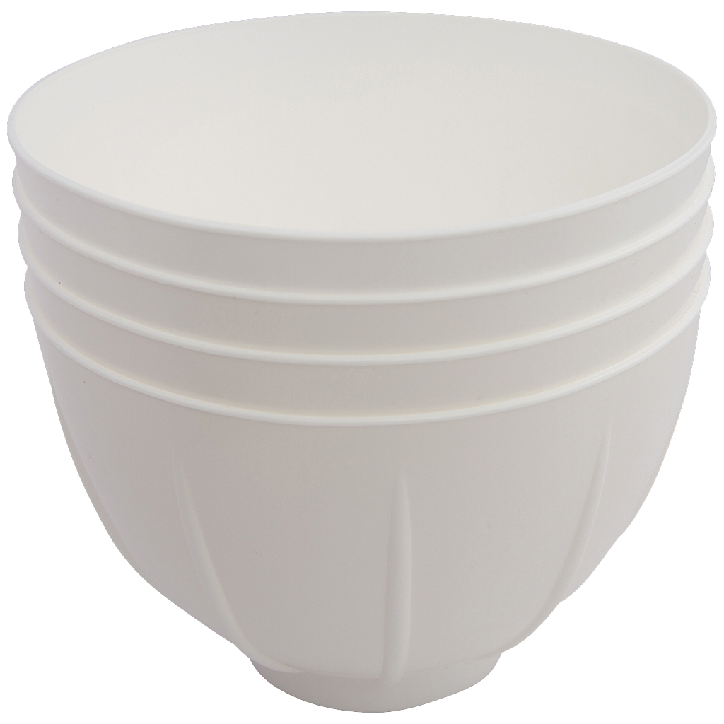 [50Z505] Zirc Mighty Mixer Bowl, White 36 pack