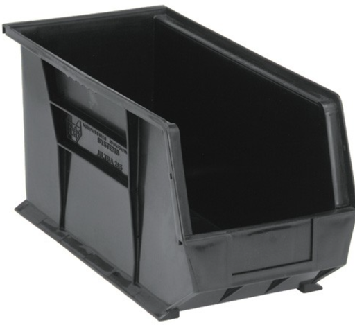 [QUS265BK] Quantum Ultra Stack & Hang Bins, Black, 18" x 8-1/4" x 9", 6/ctn