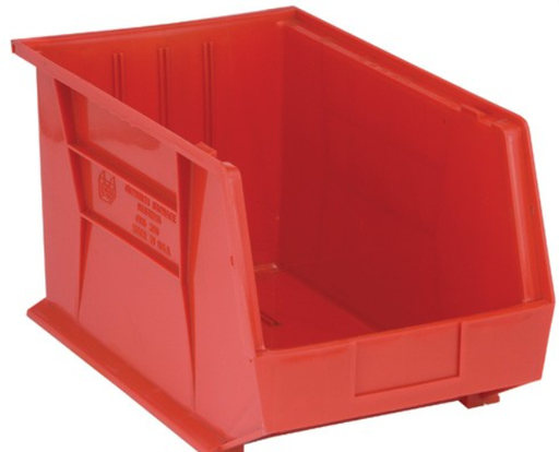 [QUS260RD] Quantum Ultra Stack & Hang Bins, Red, 18" x 11" x 10", 4/ctn