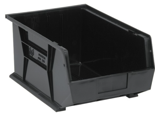 [QUS255BK] Quantum Ultra Stack & Hang Bins, Black, 16" x 11" x 8", 4/ctn
