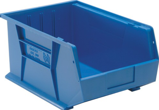[QUS255BL] Quantum Ultra Stack & Hang Bins, Blue, 16" x 11" x 8", 4/ctn