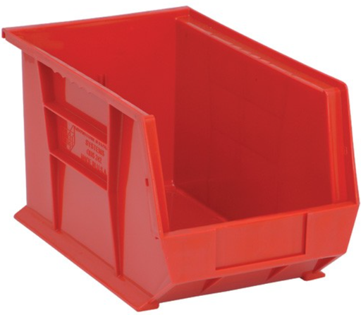 [QUS242RD] Quantum Ultra Stack & Hang Bins, Red, 13-5/8" x 8-1/4" x 8", 12/ctn