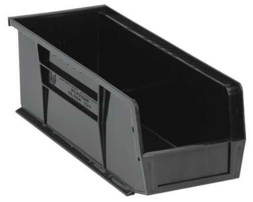 [QUS234BK] Quantum Ultra Stack & Hang Bins, Black, 14-3/4" x 5-1/2" x 5", 12/ctn
