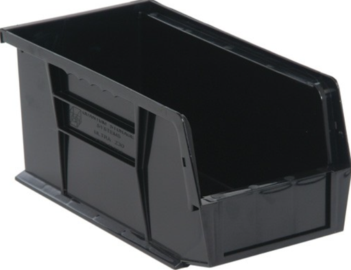 [QUS230BK] Quantum Ultra Stack & Hang Bins, Black, 10-7/8" x 5-1/2" x 5", 12/ctn