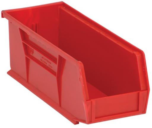 [QUS224RD] Quantum Ultra Stack & Hang Bins, Red, 10-7/8" x 4-1/8" x 4", 12/ctn