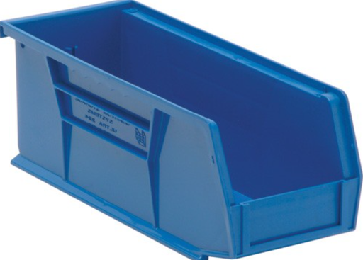 [QUS224BL] Quantum Ultra Stack & Hang Bins, Blue, 10-7/8" x 4-1/8" x 4", 12/ctn