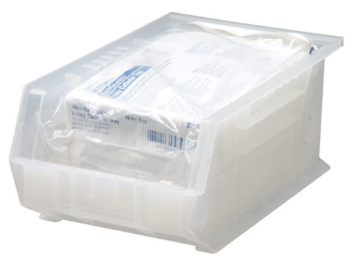 [QUS241CL] Quantum Ultra Stack & Hang Bin, 13 5/8"L x 8.25"W x 6"H, Clear, 12/ctn