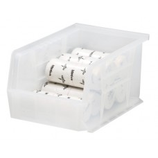 [QUS221CL] Quantum Ultra Stack & Hang Bin, 9.25"L x 6"W x 5"H, Clear, 12/ctn