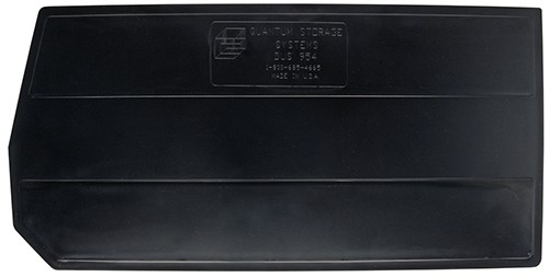 [DUS954] Quantum Medical 24 inch x 11 inch Bin Divider, Black, 1 per Pack
