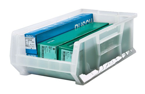 [QUS952CL] Quantum Medical Hulk Container, 23 7/8" x 11" x 7", Clear, 4/ctn