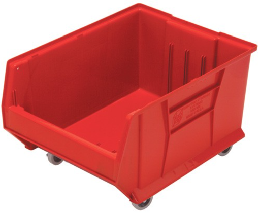 [QUS965MOBRD] Quantum Medical Hulk Container, 23 7/8" x 18.25" x 12", Mobile, Red, 1/ctn