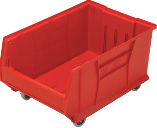 [QUS964MOBRD] Quantum Medical Hulk Container, 23 7/8" x 16.5" x 11", Mobile, Red, 1/ctn