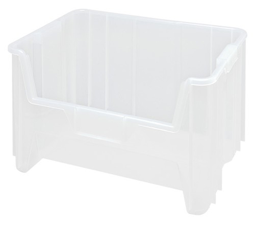 [QGH700CL] Quantum Medical HD Giant Stack Container, 15.25" x 19 7/8" x 12 7/16", Clear, 3/ctn
