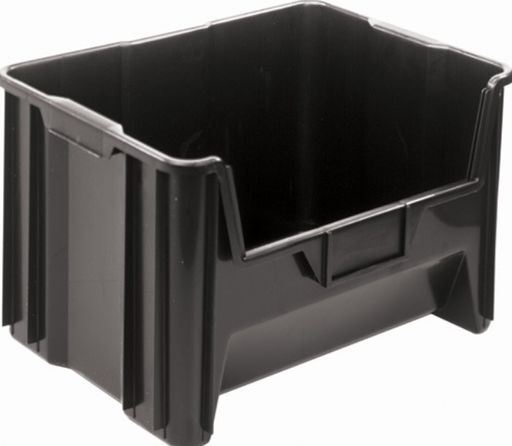 [QGH700BK] Quantum Medical Giant Stack Container, 15.25" x 19 7/8" x 12 7/16", Black, 3/ctn