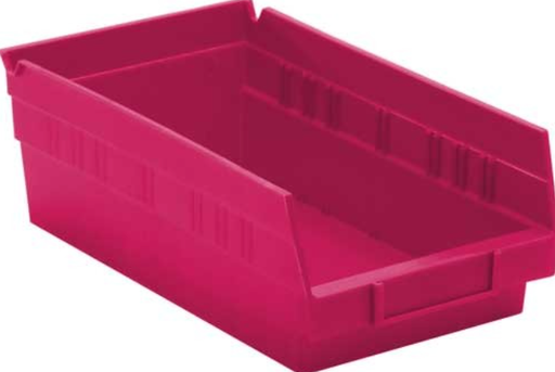 [QSB102PK] Quantum Medical Economy 11 5/8" x 6 5/8" x 4" Shelf Bin, Pink, 30/ctn