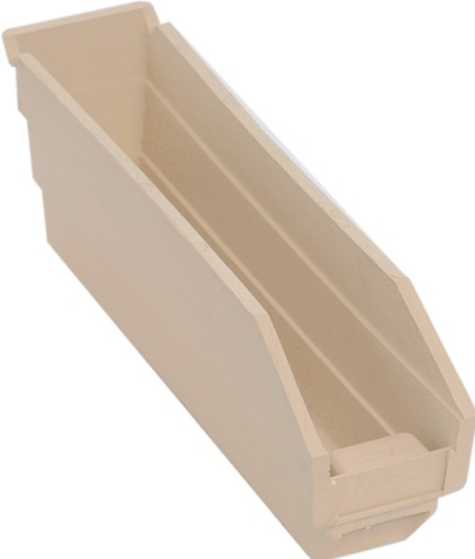 [QSB100IV] Quantum Medical Economy 11-5/8 x 2-3/4" x 4" Shelf Bin, Ivory, 36/ctn