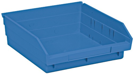 [QSB109BL] Quantum Medical Economy 11 5/8" x 11 1/8" x 4" Shelf Bin, Blue, 8/ctn