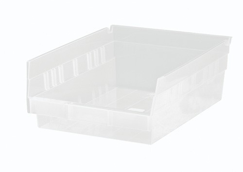 [QSB107CL] Quantum Medical Economy 11-5/8'' x 8-3/8'' x 4" Shelf Bin, Clear, 20/cnt