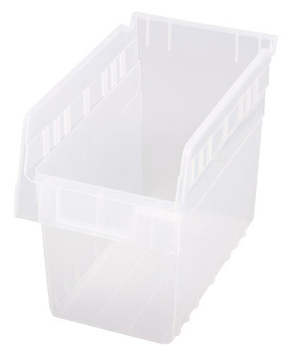 [QSB802CL] Quantum Medical Store-More Shelf Bin, 11 5/8" x 6 5/8" x 8", Clear, 30/ctn