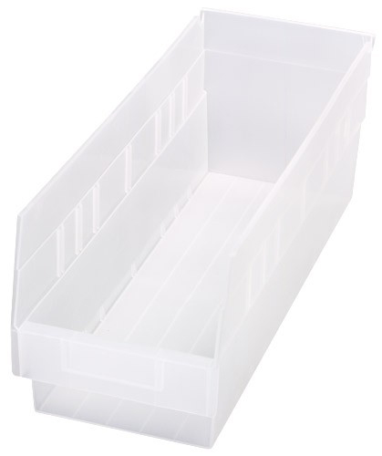 [QSB204CL] Quantum Medical Store-More 6-5/8" x 6" Shelf Bin, Clear, 20/ctn
