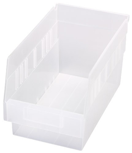 [QSB202CL] Quantum Medical Store-More Shelf Bin, 11 5/8" x 6 5/8" x 6", Clear, 30/ctn