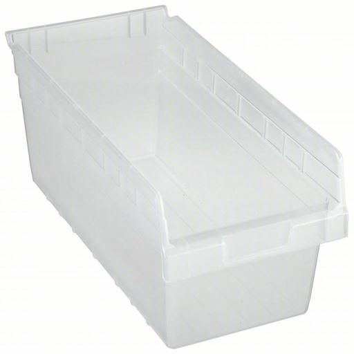 [QSB808CL] Quantum Medical Store-More Shelf Bin, 17 7/8" x 8 3/8" x 8", Clear, 10/ctn