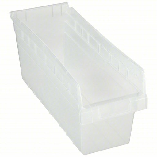[QSB804CL] Quantum Medical Store-More Shelf Bin, 17 7/8" x 6 5/8" x 8", Clear, 20/ctn 