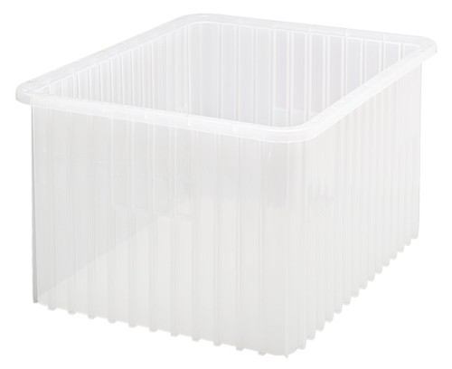 [DG93120CL] Quantum Clear-View Dividable Grid Containers, 22.5" x 17.5" x 12", Clear, 3/ctn
