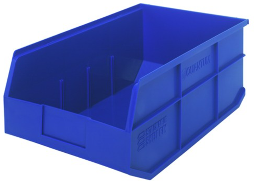 [SSB465BL] Quantum Stackable Shelf Bin, 18" x 11" x 7", Blue, 6/ctn