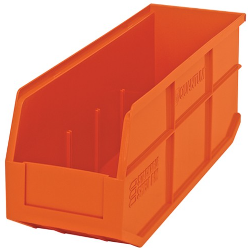 [SSB461OR] Quantum Stackable Shelf Bin, 18" x 6" x 7", Orange, 6/ctn