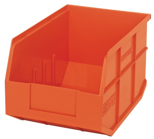 [SSB423OR] Quantum Stackable Shelf Bin, 12" x 8.25" x 7", Orange, 6/ctn