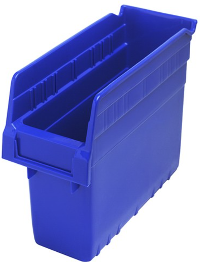 [QSB801BL] Quantum Shelf Bin, 11 5/8" x 4 3/8" x 8", Blue, 36/ctn