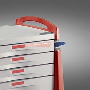 [UG-AM8HB-ER] Capsa Avalo Upgrade Both Am Handle for Compact Cart, Emergency Red