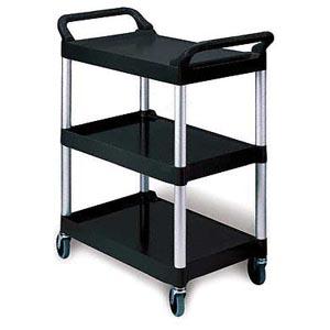 [17703426] Bunzl/Rubbermaid Utility Cart, 3424. Black