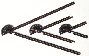 [12-1031] Fabrication Stainless Steel Goniometers, Baseline 180° X-ray Anodized, 8"
