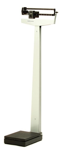 [400KLWH] Health O Meter Physician Balance Beam Scale w/ Fixed Poise Bar & Wheels, 390 lb/180 kg Capacity