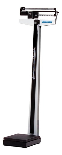 [402KLWH] Health O Meter Physician Balance Beam Scales, Height Rod, Wheels, 390 lb /180 kg Capacity