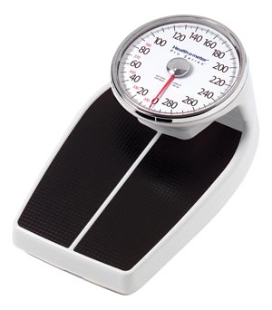 [160LBS] Health O Meter Home Care Large Raised Dial - Large Platform Floor Scales, 400 lb Capacity