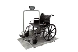 [2610KL] Health O Meter Digital Wheelchair Dual Ramp Scale with Folding Ramps