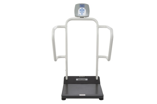 [1100KG] Health O Meter Professional 454 kg Digital Platform Scale Kilograms Only w/ Extra Wide Handrails