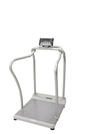 [2101KL] Health O Meter Digital 2101Kl Platform Scale W/ Handrails, EMR Connectivity, Calculates BMI