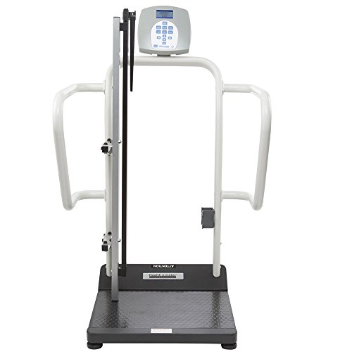 [1100KLHR] Health O Meter 1100KLHR Digital Platform Scale, w/Handrails & Height Rod, ADPT30