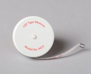 [4422] Tech-Med Tape Measure, 120&quot;L x ¼ W, Linen-Like Fiberglass