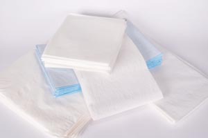 [980929] Tidi Equipment Drape Sheet/ Stretcher Sheet, Extra-Strength Tissue/ Poly, 40" x 90", Blue
