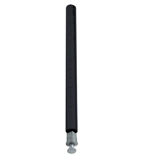 [P63BK] Quantum Wire Shelving Post, 63"H, Black