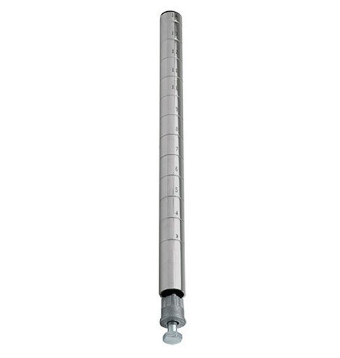 [P42S] Quantum Wire Shelving Post, 42"H, Stainless Steel