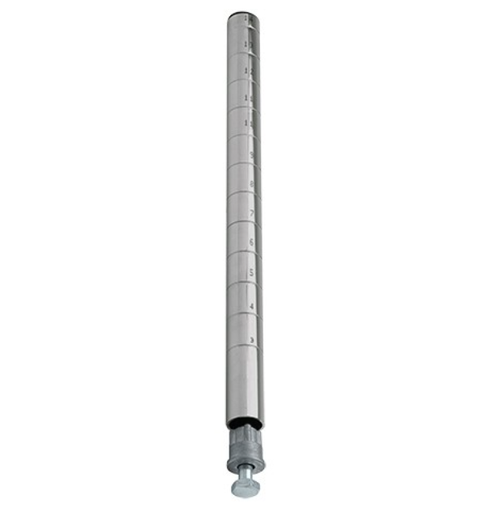 [P6S] Quantum Wire Shelving Post, 6"H, Stainless Steel