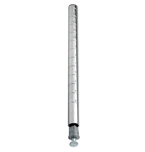[P39C] Quantum Wire Shelving Post, 39"H, Chrome