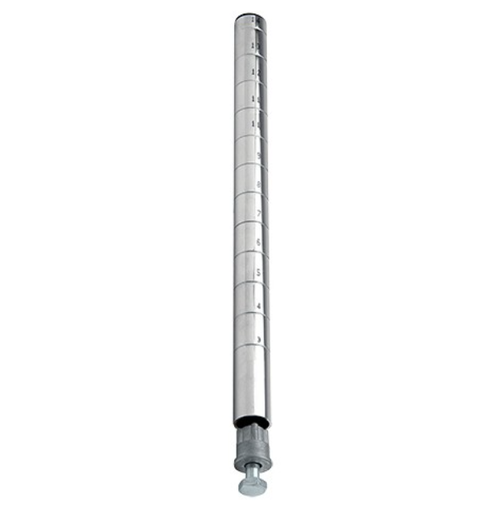 [P36C] Quantum Wire Shelving Post, 36"H, Chrome